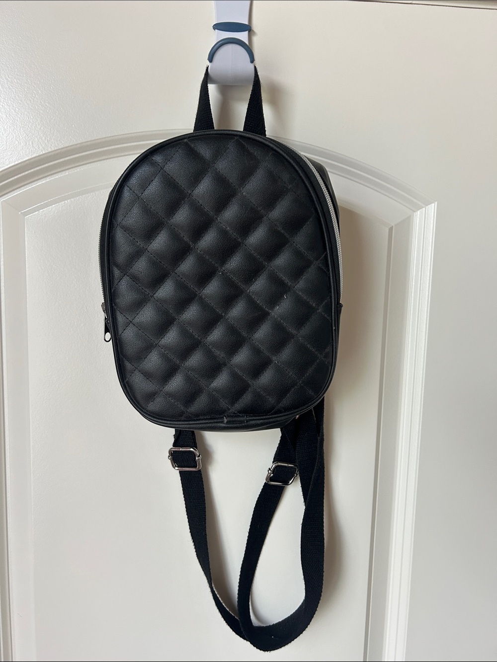 Black Quilted Mini Backpack - Unbranded
